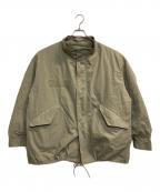 FREAK'S STOREフリークスストア）の古着「M-65ショートライナーモッジコート」｜カーキ
