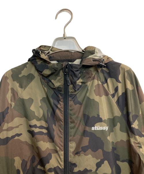 stussy（ステューシー）stussy (ステューシー) カモ柄ジップアップジャケット グリーン サイズ:Sの古着・服飾アイテム