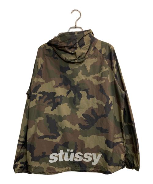 stussy（ステューシー）stussy (ステューシー) カモ柄ジップアップジャケット グリーン サイズ:Sの古着・服飾アイテム