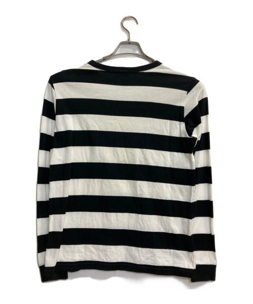 NUMBER (N)INE（ナンバーナイン）NUMBER (N)INE (ナンバーナイン) 15AW ボーダーカットソー ブラック×ホワイト サイズ:2の古着・服飾アイテム