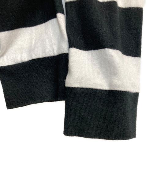 NUMBER (N)INE（ナンバーナイン）NUMBER (N)INE (ナンバーナイン) 15AW ボーダーカットソー ブラック×ホワイト サイズ:2の古着・服飾アイテム