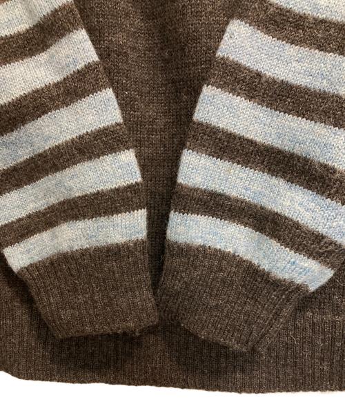 Hysteric Glamour（ヒステリックグラマー）Hysteric Glamour (ヒステリックグラマー) ラウランボーダーニット ブルー×グレー サイズ:ＦＲＥＥの古着・服飾アイテム