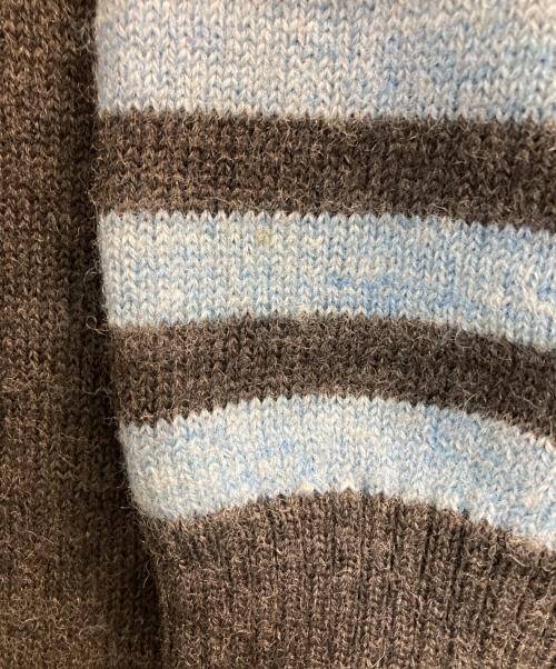 Hysteric Glamour（ヒステリックグラマー）Hysteric Glamour (ヒステリックグラマー) ラウランボーダーニット ブルー×グレー サイズ:ＦＲＥＥの古着・服飾アイテム