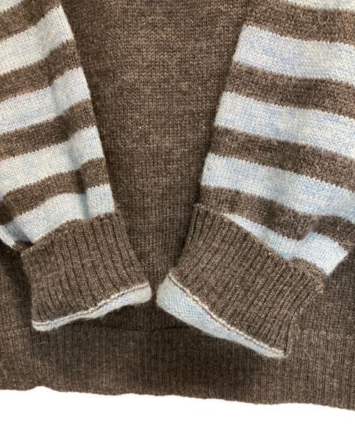 Hysteric Glamour（ヒステリックグラマー）Hysteric Glamour (ヒステリックグラマー) ラウランボーダーニット ブルー×グレー サイズ:ＦＲＥＥの古着・服飾アイテム