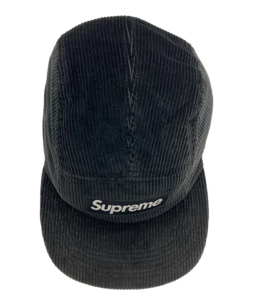 SUPREME（シュプリーム）Supreme (シュプリーム) Corduroy Camp Cap ブラックの古着・服飾アイテム