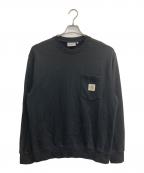 Carhartt WIPカーハート ワーク イン プログレス）の古着「POCKET SWEAT」｜ブラック