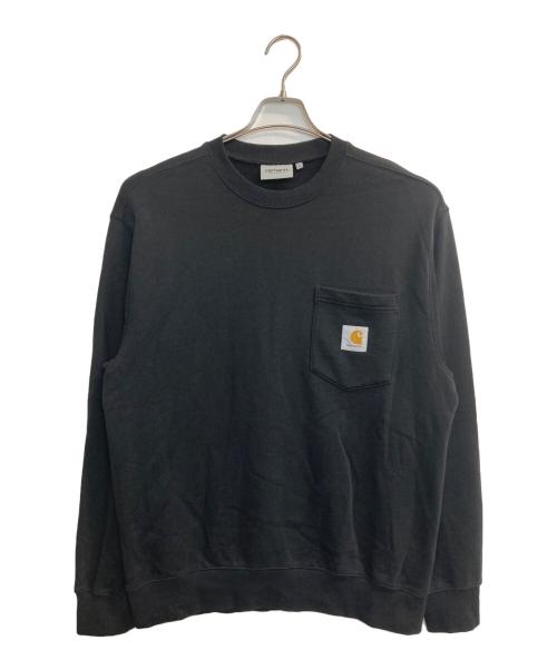 Carhartt WIP（カーハート ワーク イン プログレス）CARHARTT WIP (カーハート ワーク イン プログレス) POCKET SWEAT ブラック サイズ:Ｌの古着・服飾アイテム