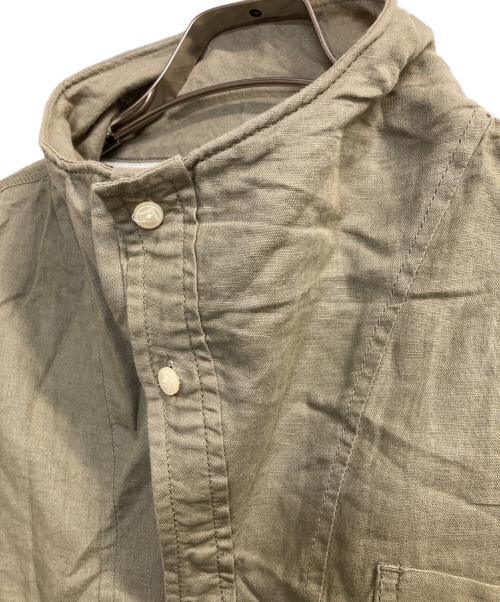 DIESEL（ディーゼル）DIESEL (ディーゼル) LINEN S/S WIRE COLLER SHIRTS オリーブ サイズ:ＸＬの古着・服飾アイテム