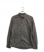 DIESELディーゼル）の古着「ショートポイントパッカリングシャツ」｜グレー