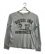DIESELディーゼル）の古着「ブレイブマンL/S T-SHIRTS」｜グレー