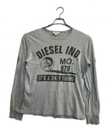 DIESEL（ディーゼル）の古着「ブレイブマンL/S T-SHIRTS」｜グレー