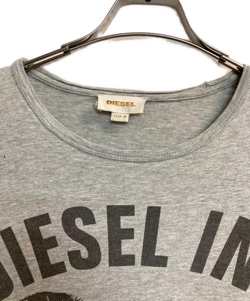 DIESEL（ディーゼル）DIESEL (ディーゼル) ブレイブマンL/S T-SHIRTS グレー サイズ:Mの古着・服飾アイテム