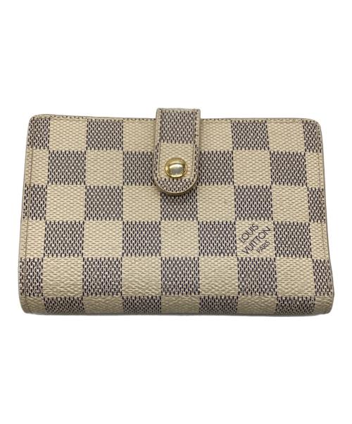 LOUIS VUITTON（ルイ ヴィトン）LOUIS VUITTON (ルイ ヴィトン) 2つ折り財布 ネイビー×アイボリーの古着・服飾アイテム
