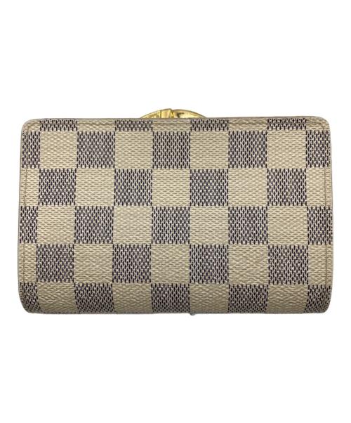 LOUIS VUITTON（ルイ ヴィトン）LOUIS VUITTON (ルイ ヴィトン) 2つ折り財布 ネイビー×アイボリーの古着・服飾アイテム