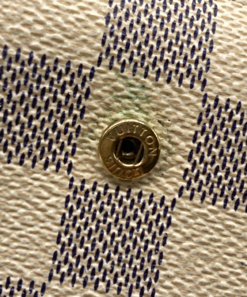 LOUIS VUITTON（ルイ ヴィトン）LOUIS VUITTON (ルイ ヴィトン) 2つ折り財布 ネイビー×アイボリーの古着・服飾アイテム