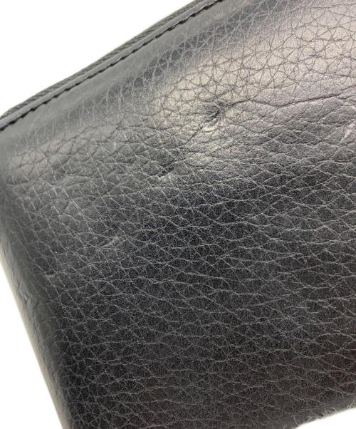 GUCCI（グッチ）GUCCI (グッチ) インターロッキングGラウンドファスナーウォレット ブラックの古着・服飾アイテム