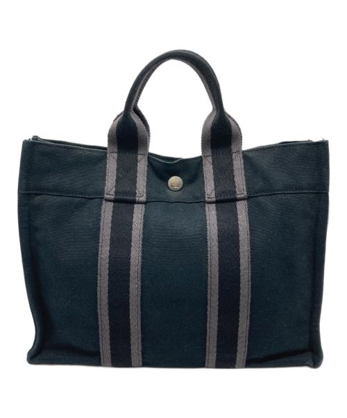 HERMES（エルメス）HERMES (エルメス) フールトゥPM ハンドバッグ ネイビーの古着・服飾アイテム