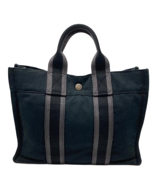 HERMES（エルメス）HERMES (エルメス) フールトゥPM ハンドバッグ ネイビーの古着・服飾アイテム