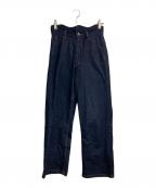 Eaphiエフィ）の古着「WAVE DESIGN HIGH WAIST DENIM」｜インディゴ