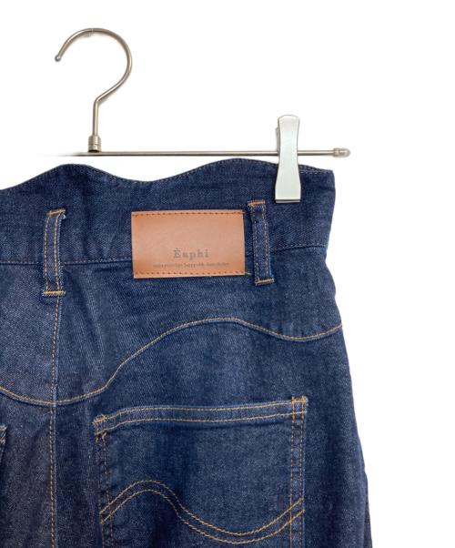 Eaphi（エフィ）Eaphi (エフィ) WAVE DESIGN HIGH WAIST DENIM インディゴ サイズ:2の古着・服飾アイテム