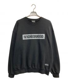 Schott×NEIGHBORHOOD×Kostas Seremetis（ショット×ネイバーフッド×コスタスセレメンティス）の古着「SWEAT SHIRT LONG SLEEVE」｜ブラック