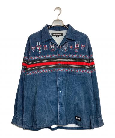 中古・古着通販】NEIGHBORHOOD (ネイバーフッド) MASK PRINT SHIRT LS
