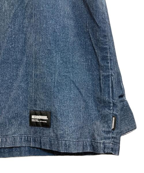 NEIGHBORHOOD（ネイバーフッド）NEIGHBORHOOD (ネイバーフッド) MASK PRINT SHIRT LS ネイビー サイズ:LARGEの古着・服飾アイテム