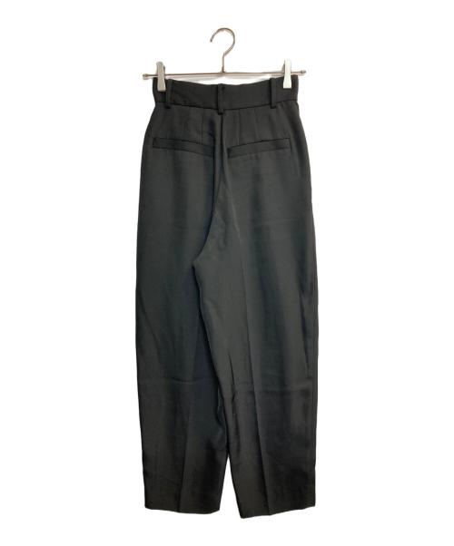 ETRE TOKYO（エトレトウキョウ）ETRE TOKYO (エトレトウキョウ) ツイルハイウエストタックパンツ ブラック サイズ:XS 未使用品の古着・服飾アイテム