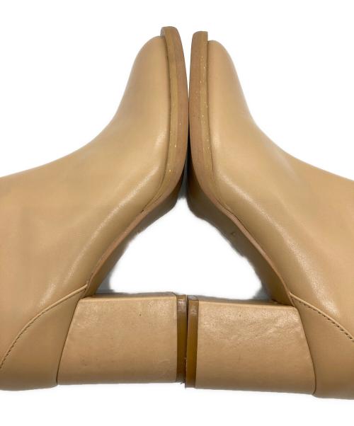 ETRE TOKYO（エトレトウキョウ）ETRE TOKYO (エトレトウキョウ) スムースレザーショートブーツ ベージュ サイズ:23㎝の古着・服飾アイテム