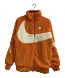 NIKE（ナイキ）の古着「SWSH FULL ZIP JK/ボアジャケット」｜オレンジ×ホワイト
