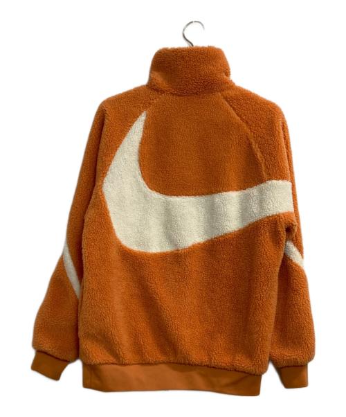 NIKE（ナイキ）NIKE (ナイキ) SWSH FULL ZIP JK/ボアジャケット オレンジ×ホワイト サイズ:Sの古着・服飾アイテム