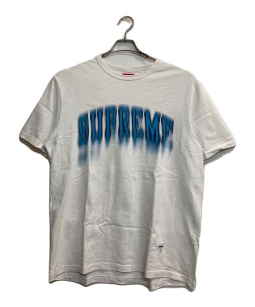 SUPREME（シュプリーム）SUPREME (シュプリーム) Blurred Arc S/S Top ホワイト×ブルー サイズ:Ｌの古着・服飾アイテム
