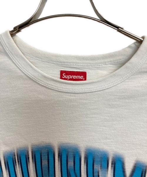 SUPREME（シュプリーム）SUPREME (シュプリーム) Blurred Arc S/S Top ホワイト×ブルー サイズ:Ｌの古着・服飾アイテム