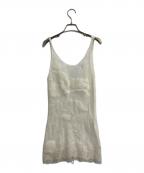 THEREDTHREADザレッドスレッド）の古着「S knit fit tank cocoon/ニットキャミソール」｜アイボリー