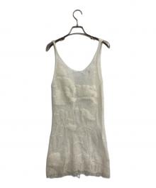 THEREDTHREAD（ザレッドスレッド）の古着「S knit fit tank cocoon/ニットキャミソール」｜アイボリー