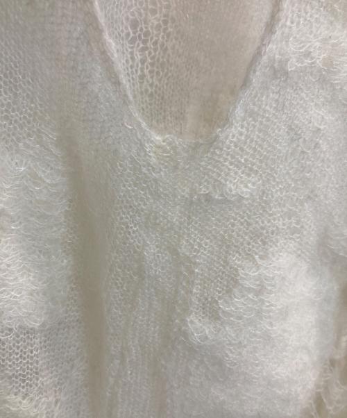 THEREDTHREAD（ザレッドスレッド）THEREDTHREAD (ザレッドスレッド) S knit fit tank cocoon/ニットキャミソール アイボリー サイズ:Ｆの古着・服飾アイテム