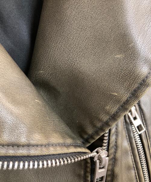 ZARA（ザラ）ZARA (ザラ) フェイクレザージャケット オリーブ サイズ:Ⅼの古着・服飾アイテム