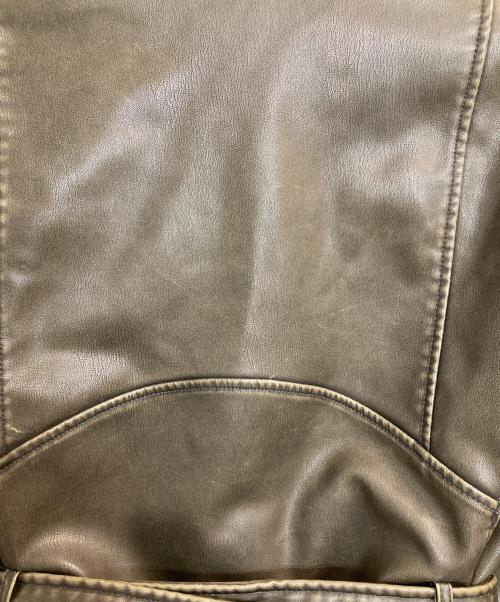 ZARA（ザラ）ZARA (ザラ) フェイクレザージャケット オリーブ サイズ:Ⅼの古着・服飾アイテム