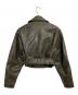 ZARA (ザラ) フェイクレザージャケット オリーブ サイズ:Ⅼ：4000円