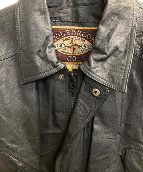 COLEBROOK（コールブルック）COLEBROOK (コールブルック) レザーコート ブラック サイズ:Ｍの古着・服飾アイテム