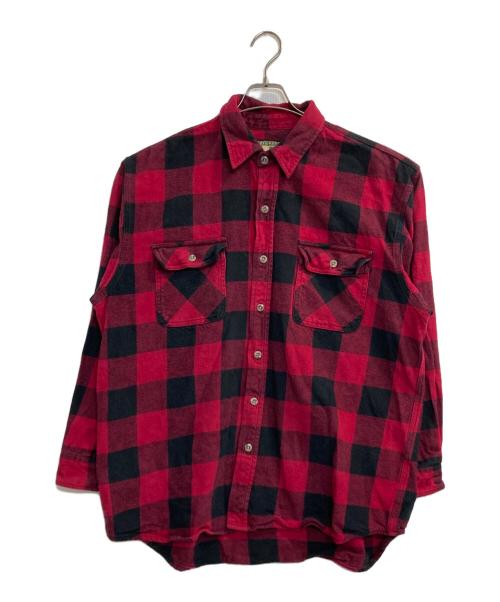 field&stream（-）FIELD&STREAM (-) 90sブロックチェックネルシャツ レッド サイズ:XLの古着・服飾アイテム
