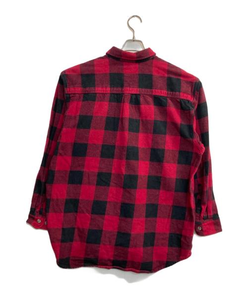 field&stream（-）FIELD&STREAM (-) 90sブロックチェックネルシャツ レッド サイズ:XLの古着・服飾アイテム