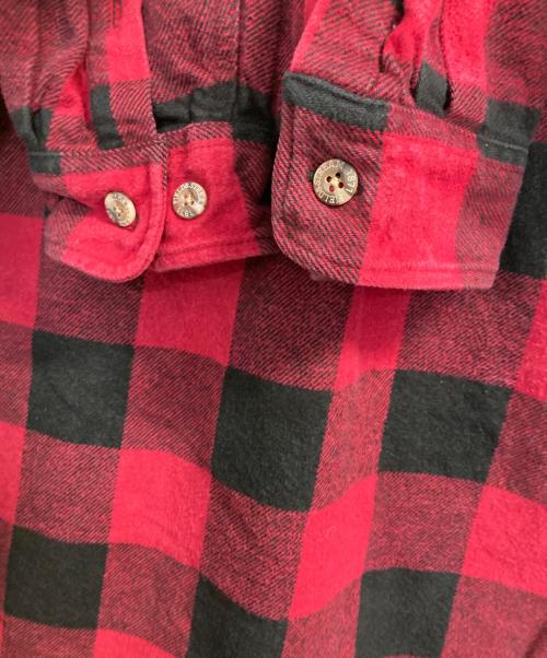 field&stream（-）FIELD&STREAM (-) 90sブロックチェックネルシャツ レッド サイズ:XLの古着・服飾アイテム