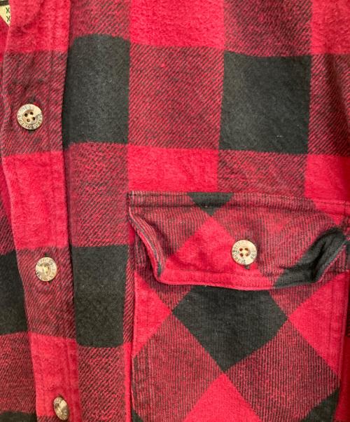 field&stream（-）FIELD&STREAM (-) 90sブロックチェックネルシャツ レッド サイズ:XLの古着・服飾アイテム