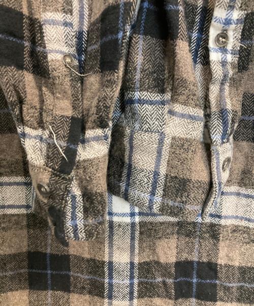field&stream（-）field&stream (-) 00s ヘビーネルシャツ ブラウン サイズ:XLの古着・服飾アイテム