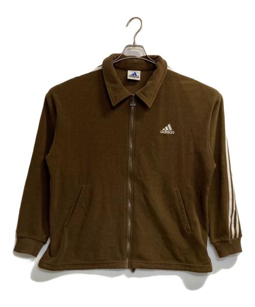 adidas（アディダス）adidas (アディダス) 90s パイル地トラックジャケット ブラウン サイズ:Ⅼの古着・服飾アイテム