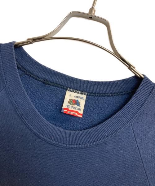 FRUIT OF THE LOOM（フルーツオブザルーム）FRUIT OF THE LOOM (フルーツオブザルーム) カレッジスウェット ネイビー サイズ:Ⅼの古着・服飾アイテム