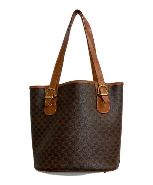 CELINE（セリーヌ）CELINE (セリーヌ) マカダムトートバッグ ブラウンの古着・服飾アイテム