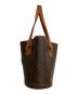 CELINE (セリーヌ) マカダムトートバッグ ブラウン：23000円