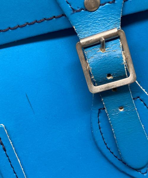 ZATCHELS（ザッチェルズ）zatchels (ザッチェルズ) Satchel Bag 13 Inch ブルーの古着・服飾アイテム